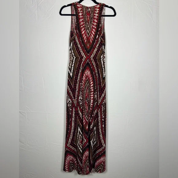 London Times Maxi Dress Tribal Boho - size 4 - Picture 5 of 9